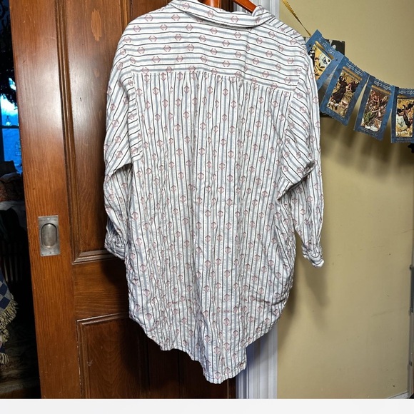 Pilcro 3/4 Sleeve Button Up Top XL - Picture 3 of 6